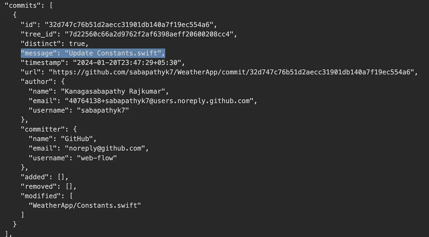 Webhook.site Response