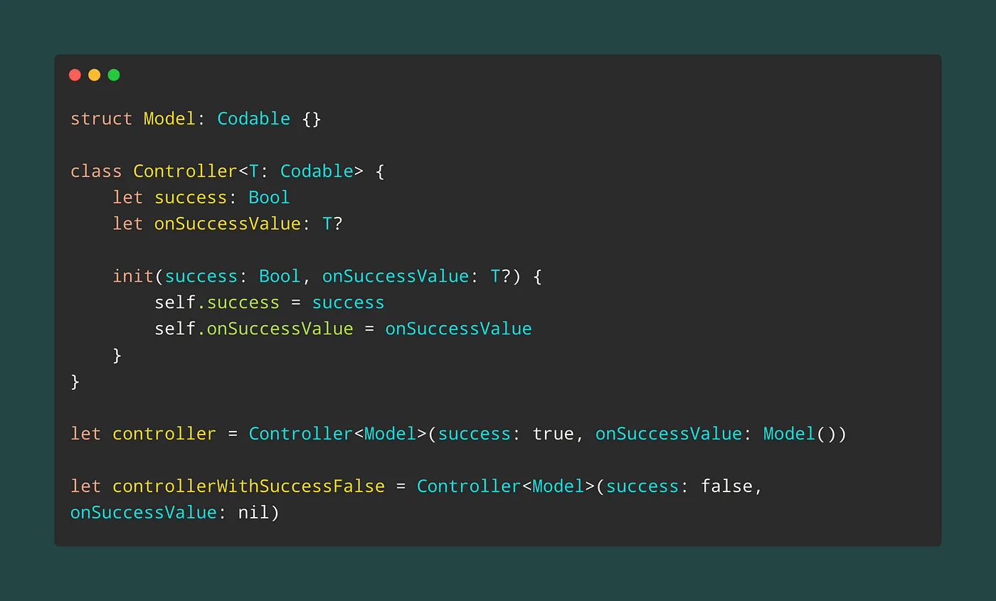 Prefer Enum over Optional && Bool