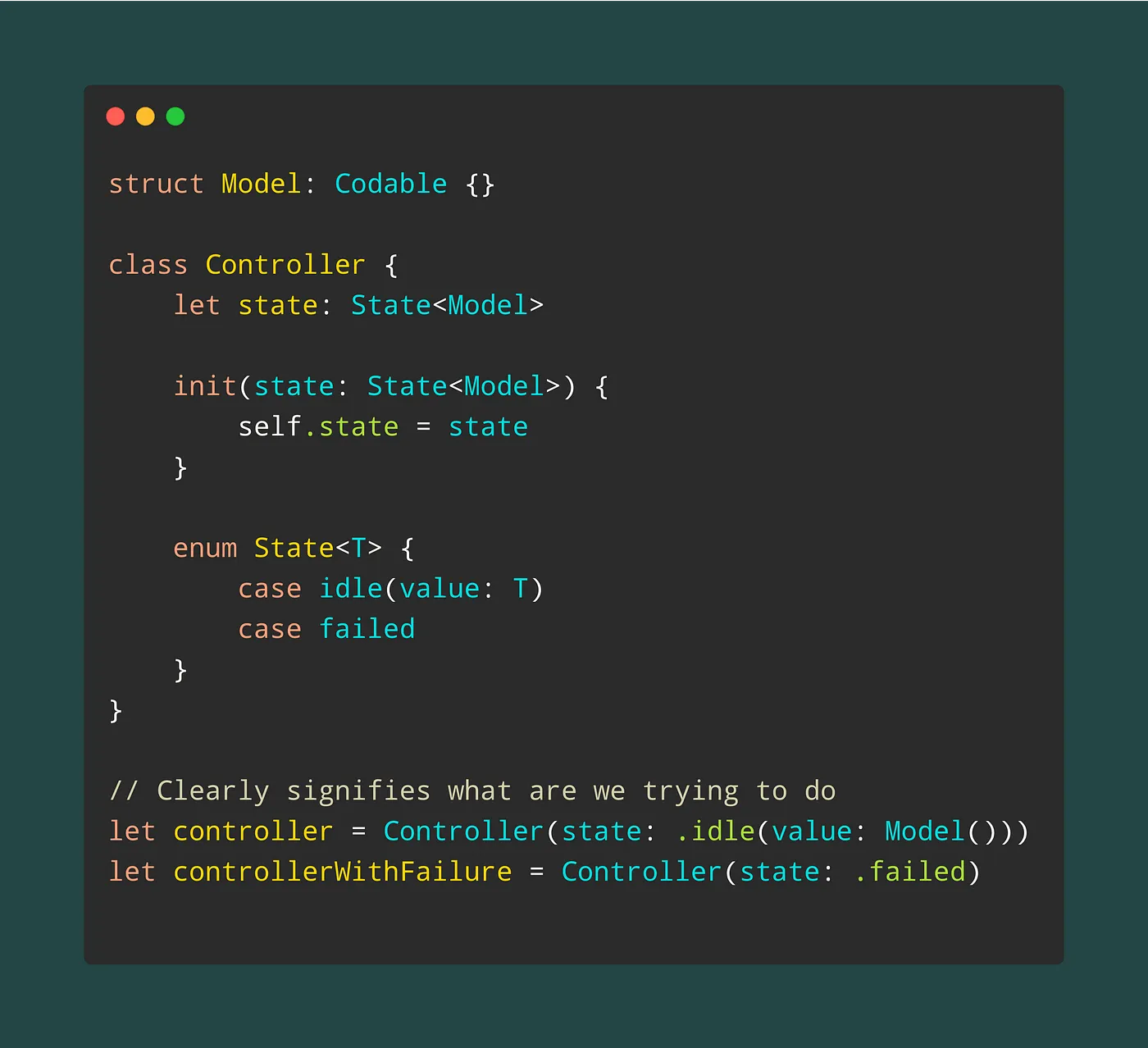 Prefer Enum over Optional && Bool