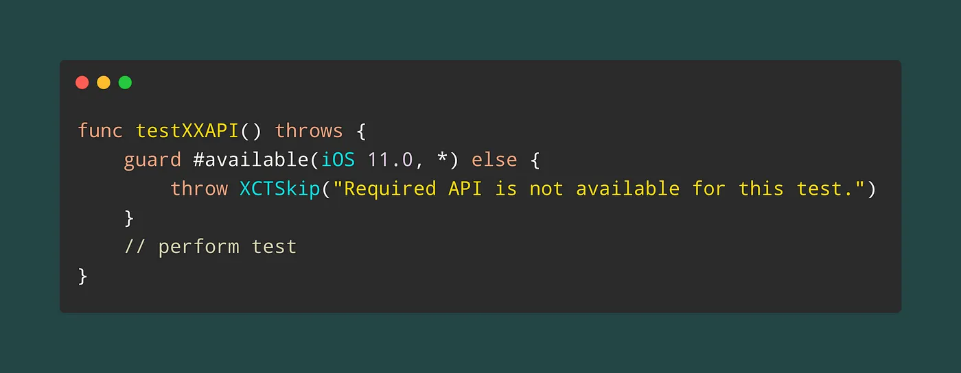 XCTSkip