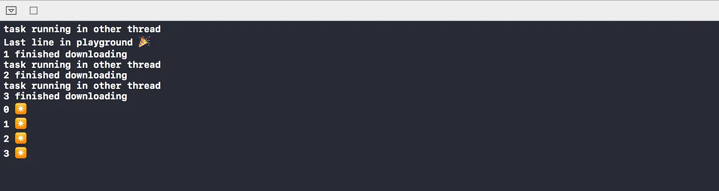 Serial Queue + async